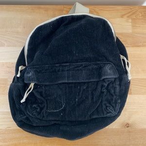 Mini corduroy backpack
